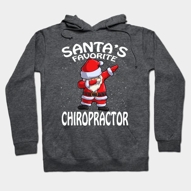 Santas Favorite Chiropractor Christmas Hoodie by intelus